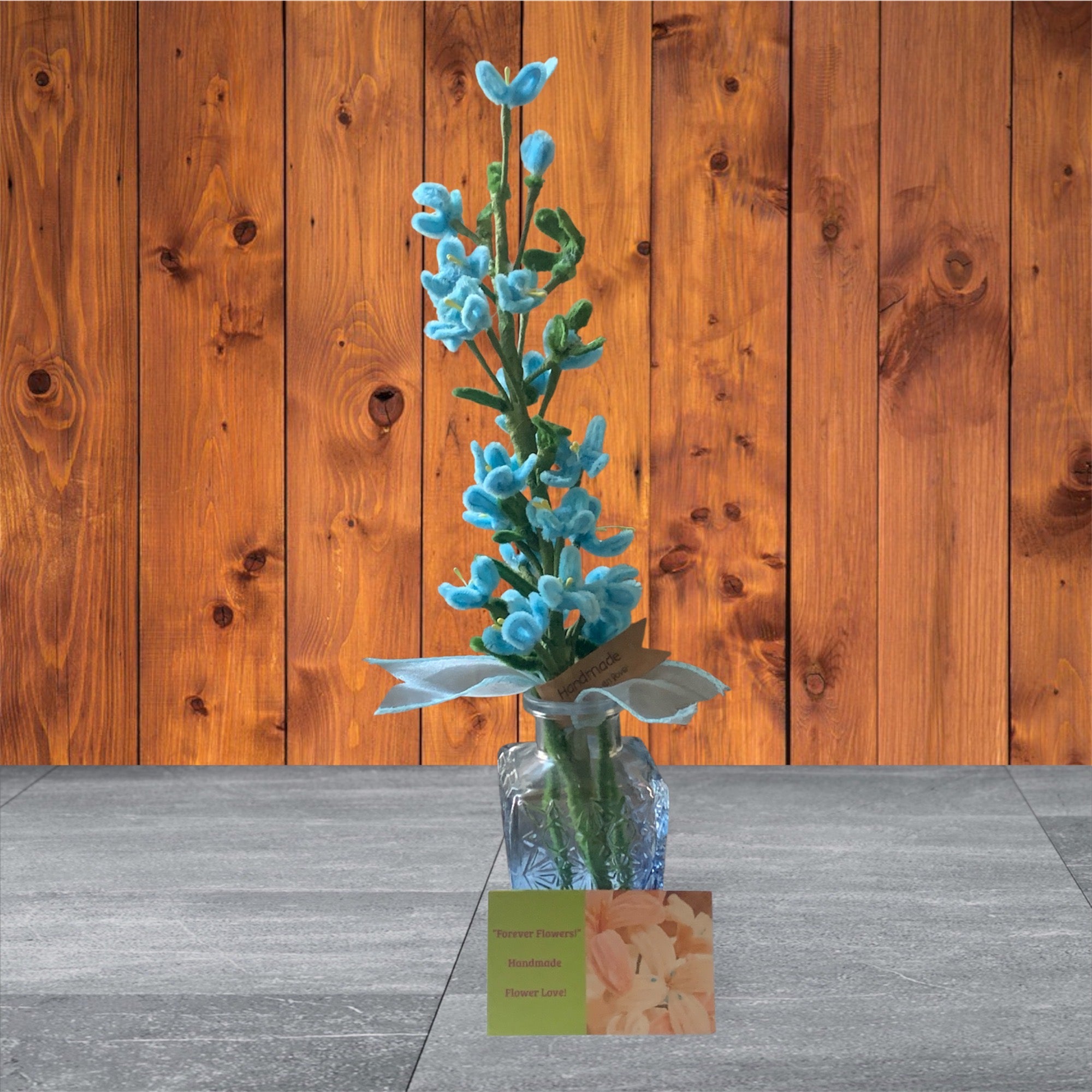 Babies Blue Bottom Cherry Blossoms Bouquet