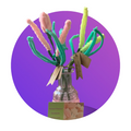 Frisky-Fun Multi- Colored Lavender Bouquet